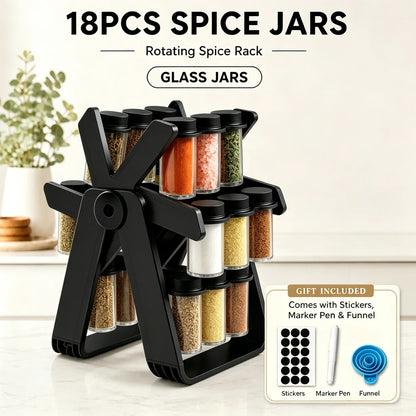 18 Jar Rotating Spice Rack