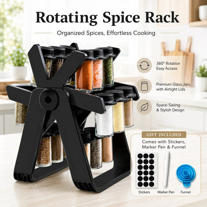 18 Jar Rotating Spice Rack