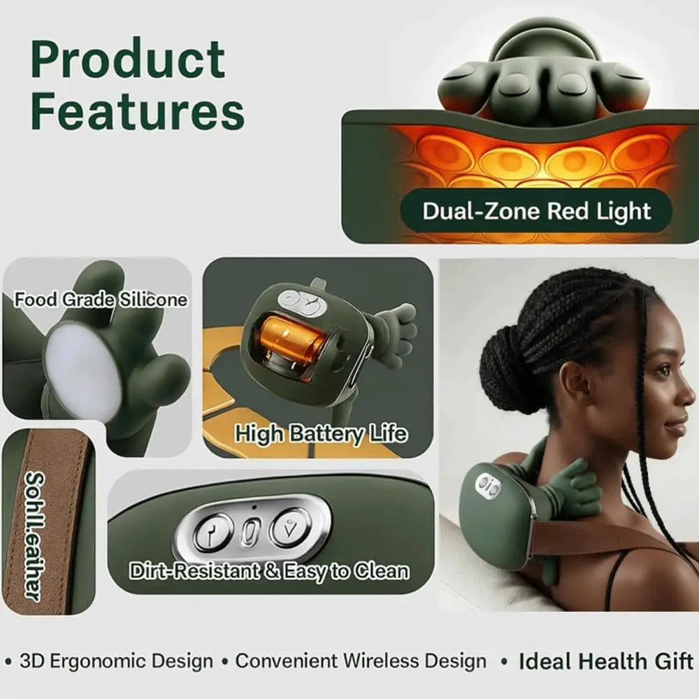 4D Wireless Neck, Shoulder & Leg Massager