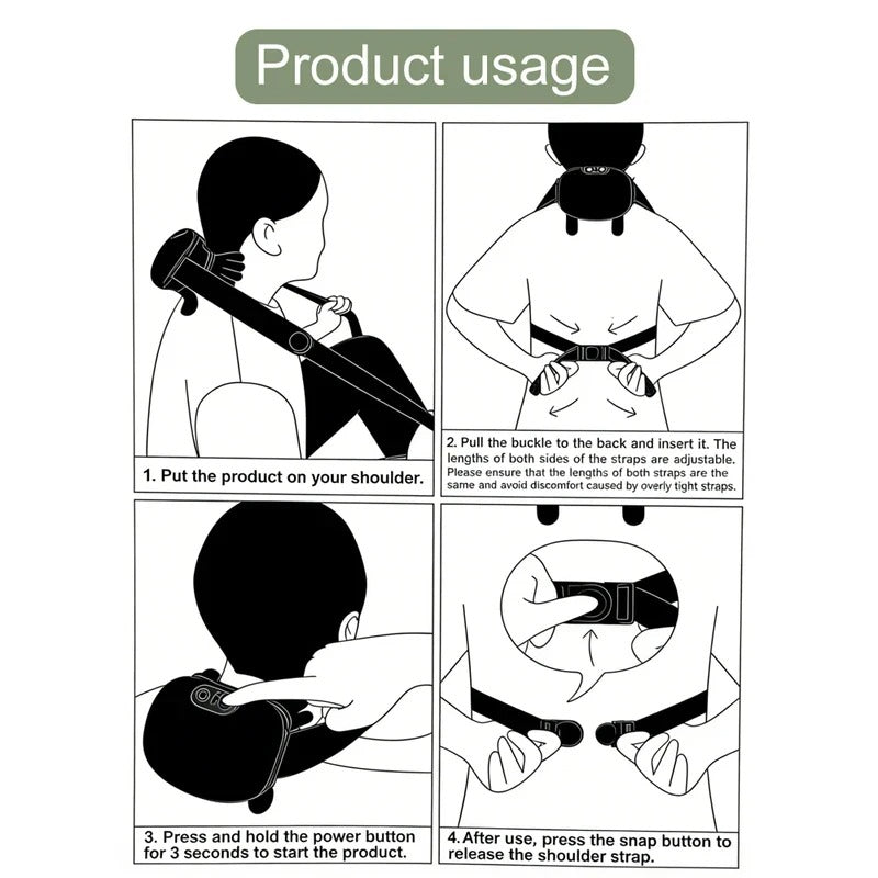 4D Wireless Neck, Shoulder & Leg Massager