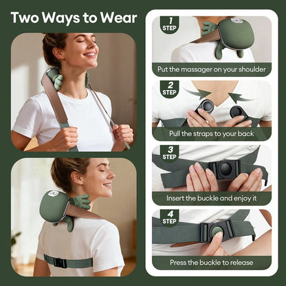 4D Wireless Neck, Shoulder & Leg Massager